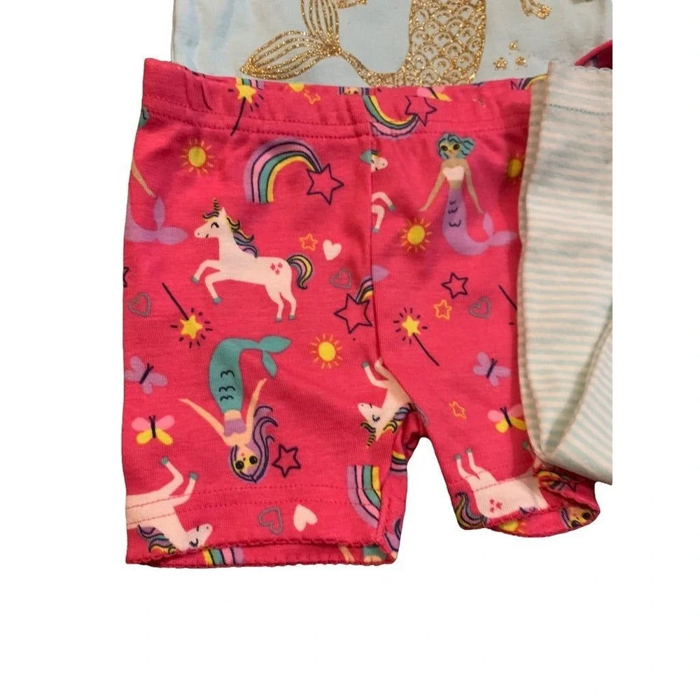 12 Months New Carters 4 Piece Pajama PJ Mermaid Unicorn Girls Can be Anything